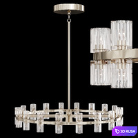 Restoration Hardware ARCACHON ROUND CHANDELIER 36 Nickel 3D Model Corona