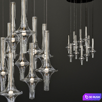 Wonder Penta Lampada a Sospensione 3D Model Vray