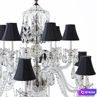 Ralph Lauren Duchess Large Chandelier with Cut Arms DC102 3D Model Vray, Corona