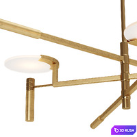 Melange Floating Disc Chandelier 3D Model Vray, Corona