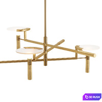 Melange Floating Disc Chandelier 3D Model Vray, Corona