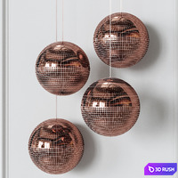 Pendant lamp Lee Broom LENS FLAIR PENDANT LIGHT Brass 3D Model Corona
