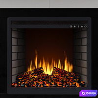 Fireplace Royal Flame Suite Alabaster with Fireplace Vision 23 Led Fx 3D Model Corona