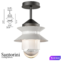 Santorini_ceiling_fixture 3D Model Vray