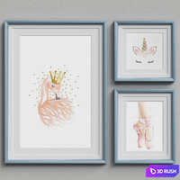 Nice Picture Frames Set 17 3D Model Corona