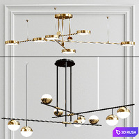 Chandelier  Collection 3D Model Vray