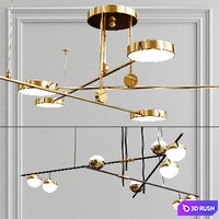 Chandelier  Collection 3D Model Vray