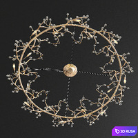 Serip Bijout Ring Chandelier - New Style 3D Model Vray