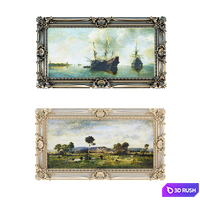 Classic baguette, a frame for framing paintings and mirrors 3D Model Corona