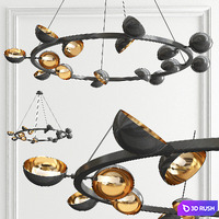 Four Exclusive Chandelier Collection_40 3D Model Vray