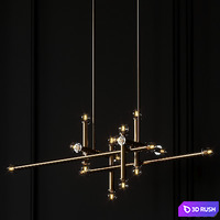 Milano Linear Suspension By Jonathan Adler 3D Model Corona