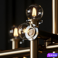 Milano Linear Suspension By Jonathan Adler 3D Model Corona