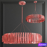 LED Round Crystal Chandelier 3D Model Vray