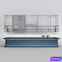 Bar counter 3D Model Corona