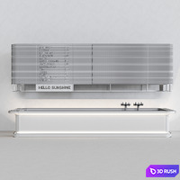 Bar counter 3D Model Corona