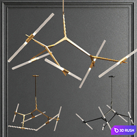 Collection agnes chandelier 3D Model Vray