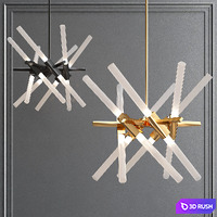 Collection agnes chandelier 3D Model Vray