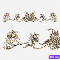 Cartouche. Stucco decorative element 3D Model Vray