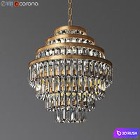 Alaine Crystal Medium Pendant RH 3D Model Vray, Corona