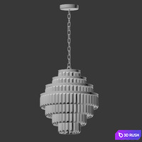 Alaine Crystal Medium Pendant RH 3D Model Vray, Corona