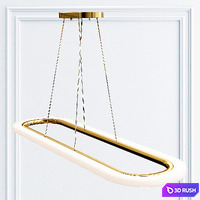 Collection of decorative hanging chandeliers 3D Model Vray