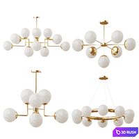 Collection of chandeliers Lampatron; Loft-Concept; Maytoni 3D Model Vray