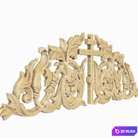 Decorative carved trim 3D Model Vray