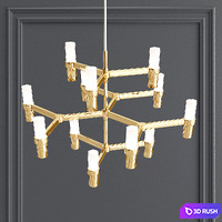 Pendant Light, Crown Minor 3D Model Vray