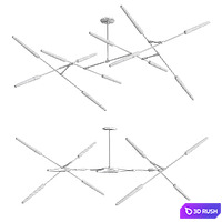 Dawn chandelier 3D Model Vray