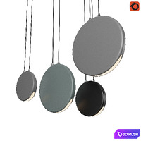 Set of pendant lights in the Scandinavian style_2 3D Model Corona