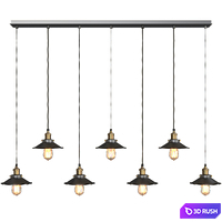 Loft Cone Pendant Line 7 3D Model Vray, Corona