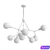 Sycamore chandelier 3D Model Vray