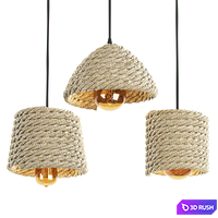 Ceiling Light Set 3D Model Vray
