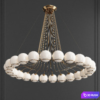 Monumental Gino Sarfatti Model Chandelier 3D Model Vray