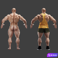 Bodybuilder 3D Model Corona