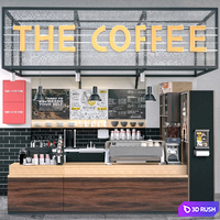 JC Coffee Shop 6 3D Model Vray