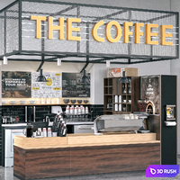 JC Coffee Shop 6 3D Model Vray