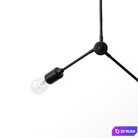 Menu Tribeca Harrison Chandelier 3D Model Vray, Corona