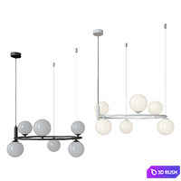 Pendant lamp Ring MOD013PL-06B and Ring MOD013PL-06W 3D Model Corona