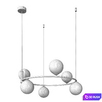 Pendant lamp Ring MOD013PL-06B and Ring MOD013PL-06W 3D Model Corona