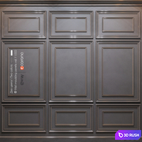 Wall molding panels vol. 1 \ 003 3D Model Vray, Corona