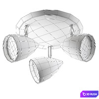 Light LED Spotlights No. 30 3D Model Vray