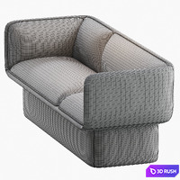 BLOCK SOFA by Missana 3D Model Corona