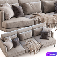Bonaldo Sofa Paraiso 3D Model Corona