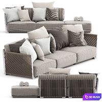 VULCANO OUTDOOR SOFA by FLEXFORM 3D Model Vray, Corona