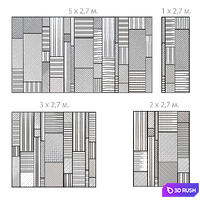 Glass partition 003. (4 sizes) 3D Model Corona