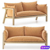 Umomoku Garden Sofa 3D Model Vray, Corona