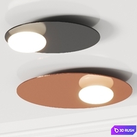 Axolight Kwic / Lampatron Lone Ceiling Lamps 3D Model Vray, Corona