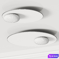 Axolight Kwic / Lampatron Lone Ceiling Lamps 3D Model Vray, Corona