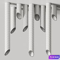 Vibia 45 Ceiling Lamps 3D Model Vray, Corona